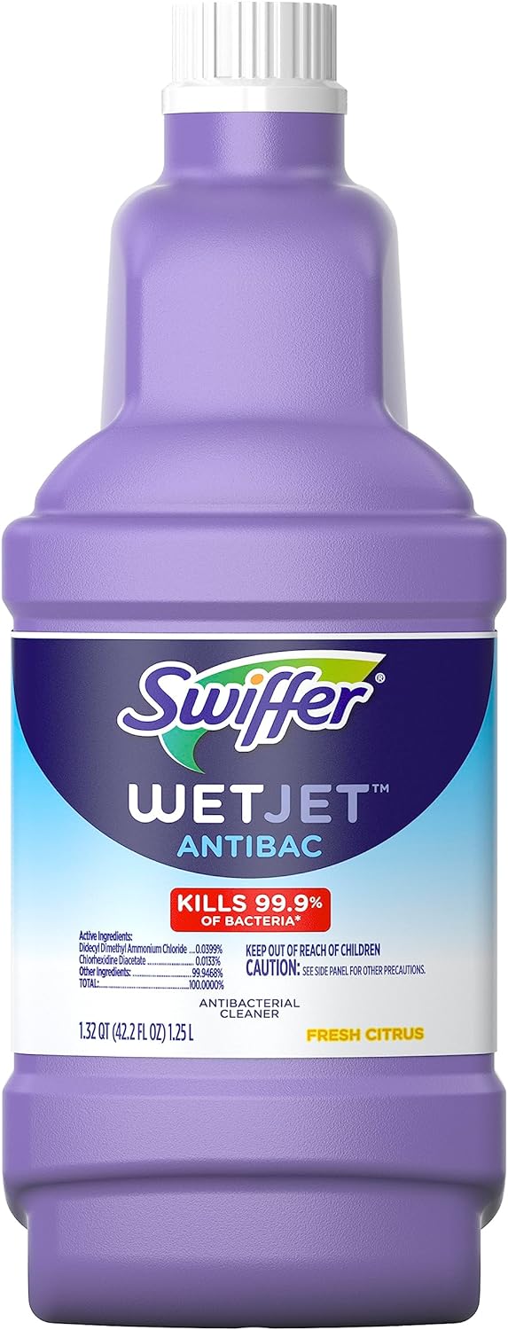 SWIFFER WETJET SOLUTION LAVENDER 1.25L pack of 4