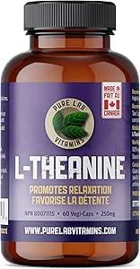 Pure Lab Vitamins   L-Theanine 250mg - 60 vegi caps
