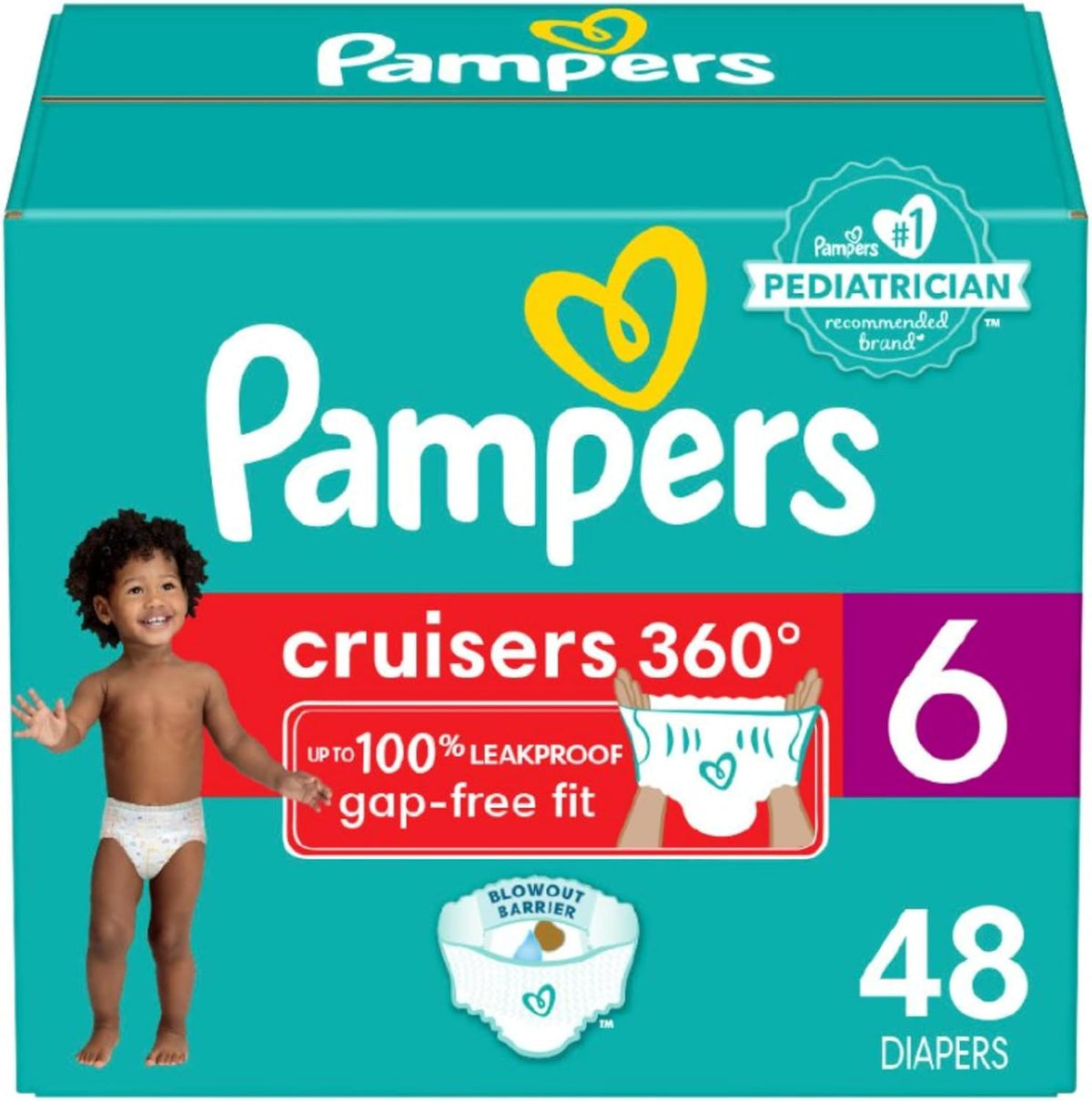 PAMPERS CRUISERS SUPER SIZE 6 48