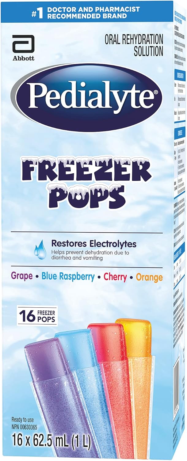 PEDIALYTE FREEZER POPS 16 SOLUTION