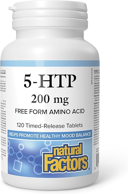 Natural Factors 5-HTP 200mg Time Release 120 tabs