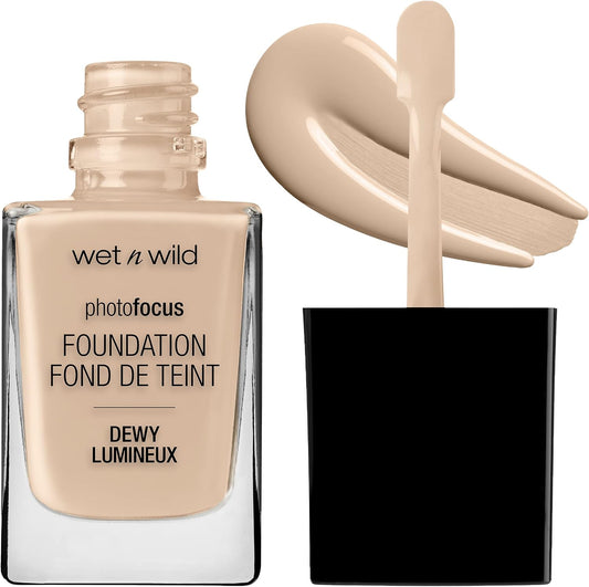 WET N WILD PHOTO FOCUS DEWY FOUNDATION SHELL IVORY pack of 2