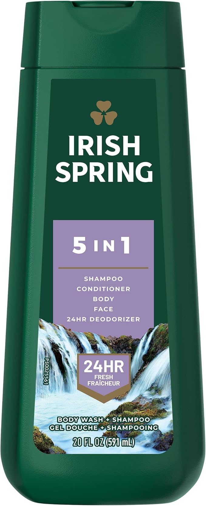 IRISH SPRING BODY WASH 5IN1 EUCALYP&BERGAMOT 591ML