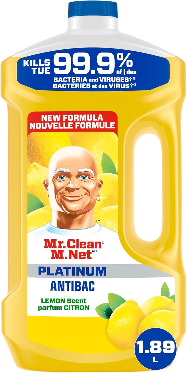 MR CLEAN LIQ ANTIBACTERIEN LEMON 1.89L pack of 4