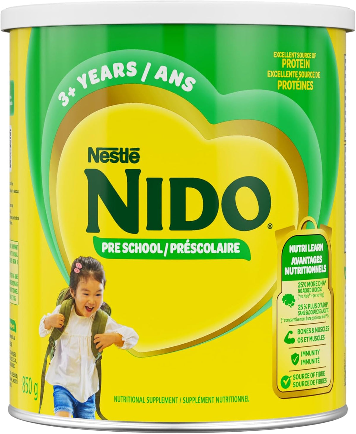NIDO 3+ MILK FLAVOUR 850G pack of 6
