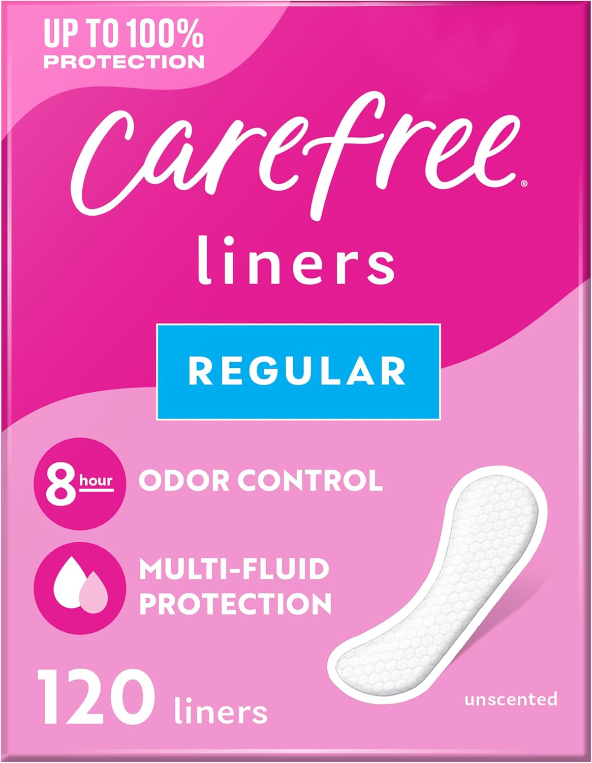 CAREFREE BODY SHAPE REGULAR FLAT 120 pack of 4