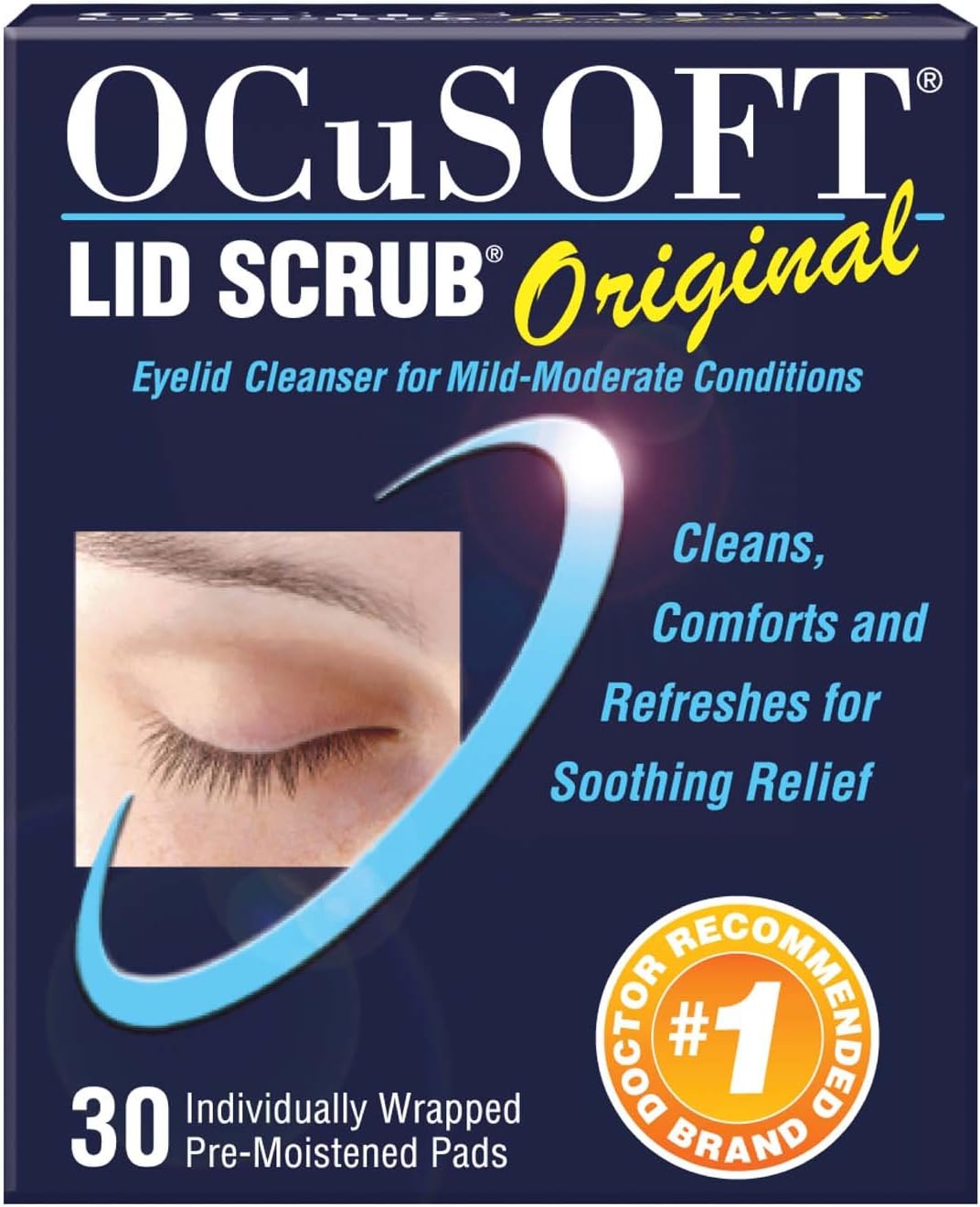 OCUSOFT EYELID CLEANSING PADS 30
