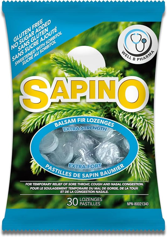 Sapino - Original Strong Fir Lozenges -  30 pastill