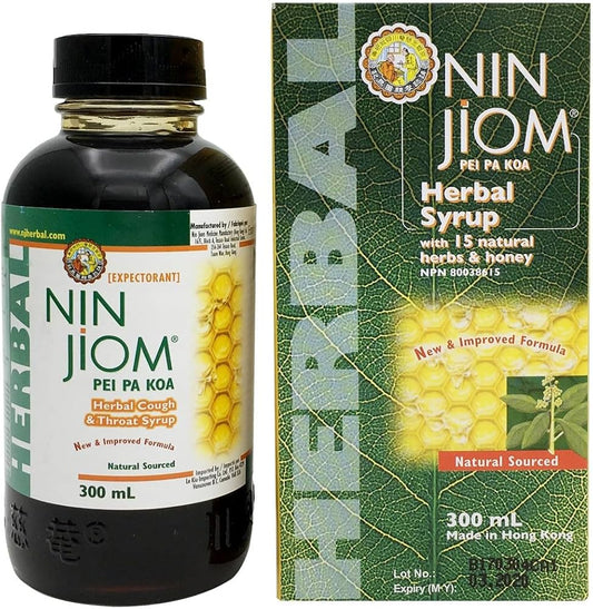 NIN JION  HERBAL COUGH AND THROAT SYRUP 300ML