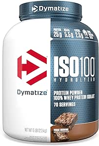 Dymatize    Dymatize ISO100    Flavour: Fudge Brownie 
Container Size: 5 lbs    Each