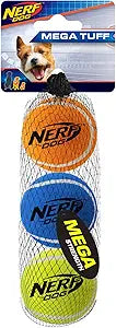 NERF DOG   NERF DOG MEGA STRENGTH BALLS S 3PK 5420    3CT