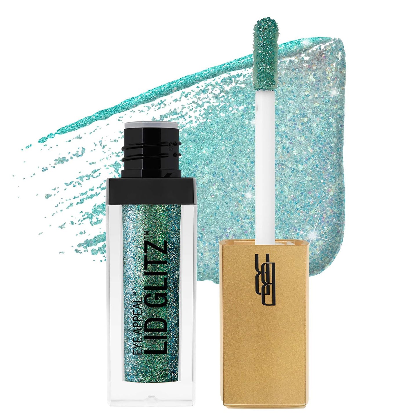 BLACK RADIANCE EYE APPEAL LID GLITZ GREEN GLITTER pack of 3