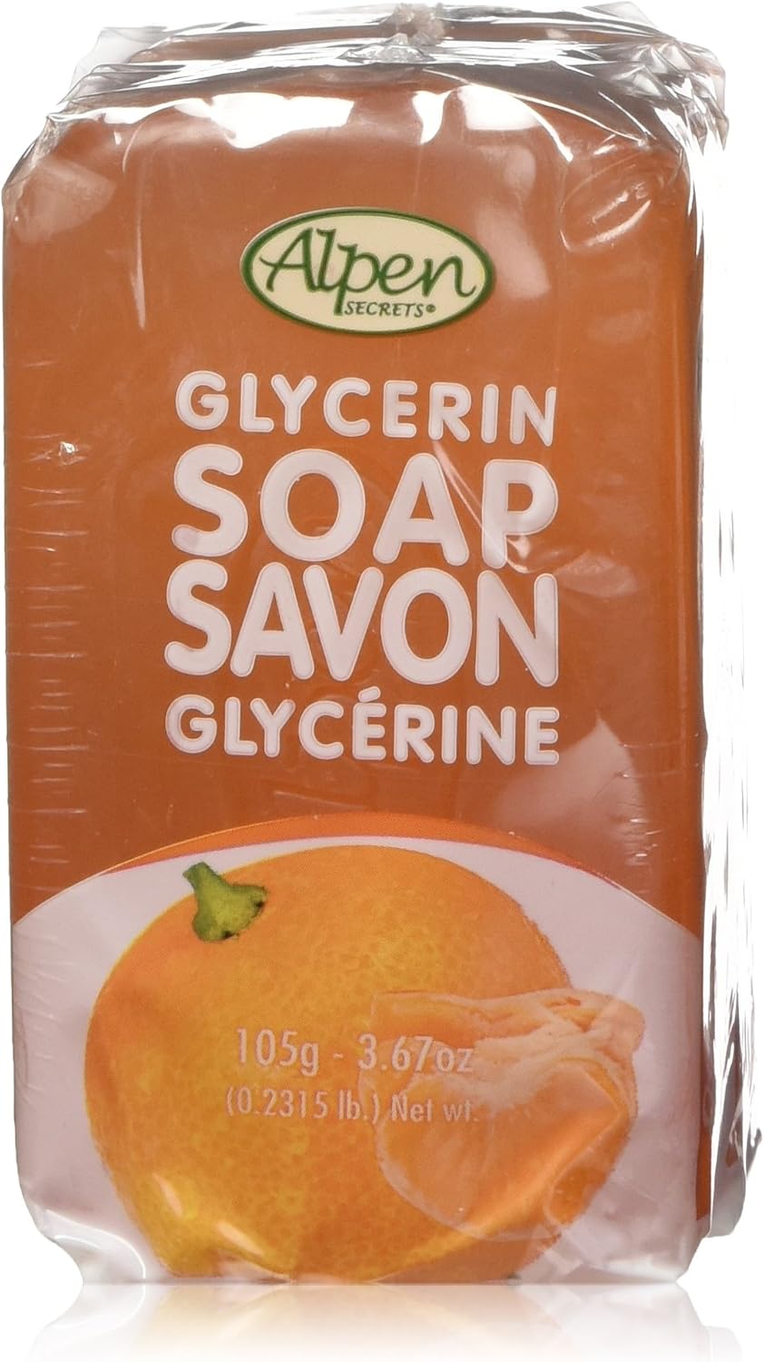 ALPEN SECRETS GLYCERIN SOAP ORANGE MANDARIN 105G pack of 24