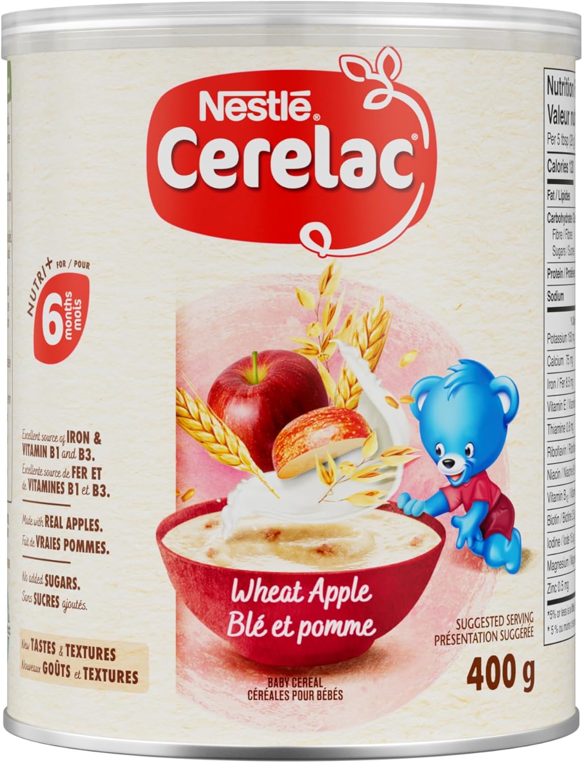 CERELAC WHEAT & APPLE 400G pack of 6