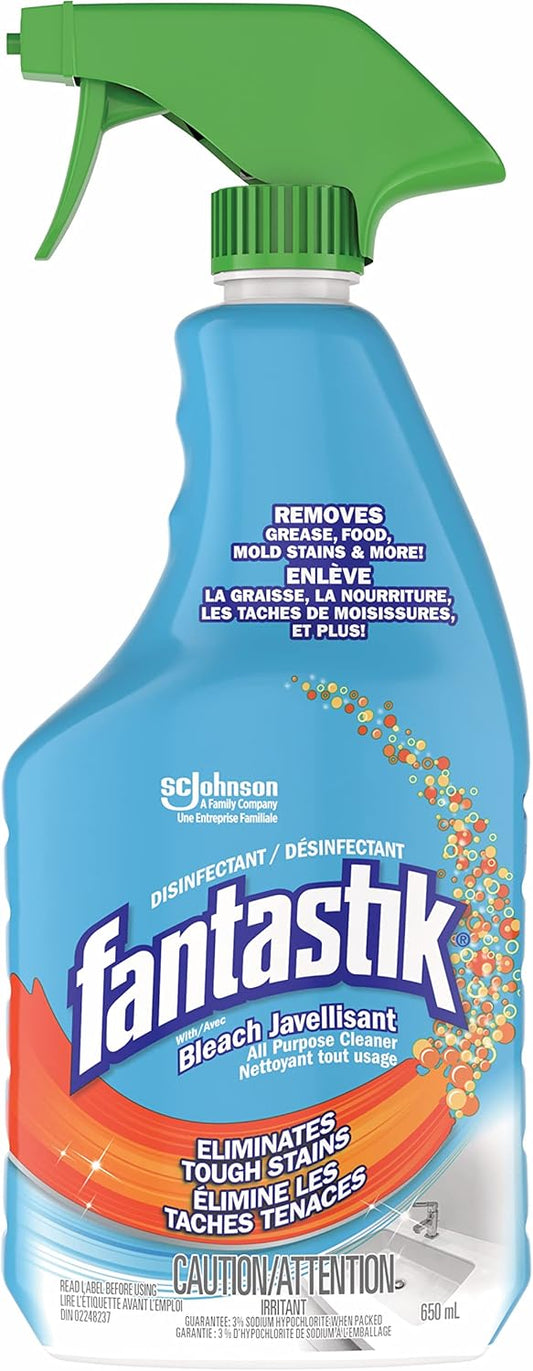 FANTASTIK CLEANER ALL PURPOSE W/BLEACH 650ML pack of 12