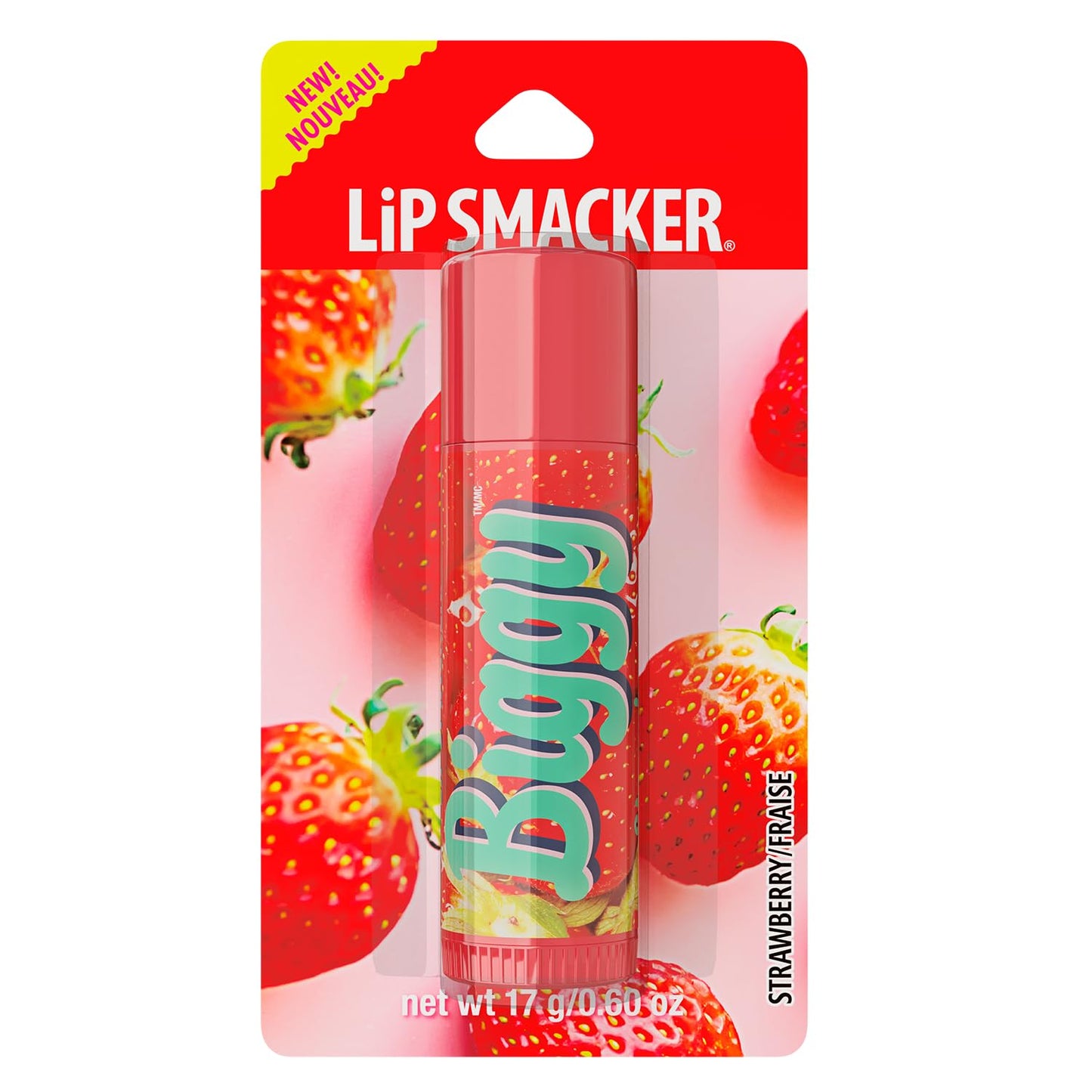LIP SMACKER LIP BALM BIGGIE STRAWBERRY pack of 2