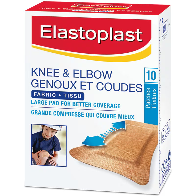 ELASTOPLAST DRESSING FABRIC KNEE&ELBOW 10