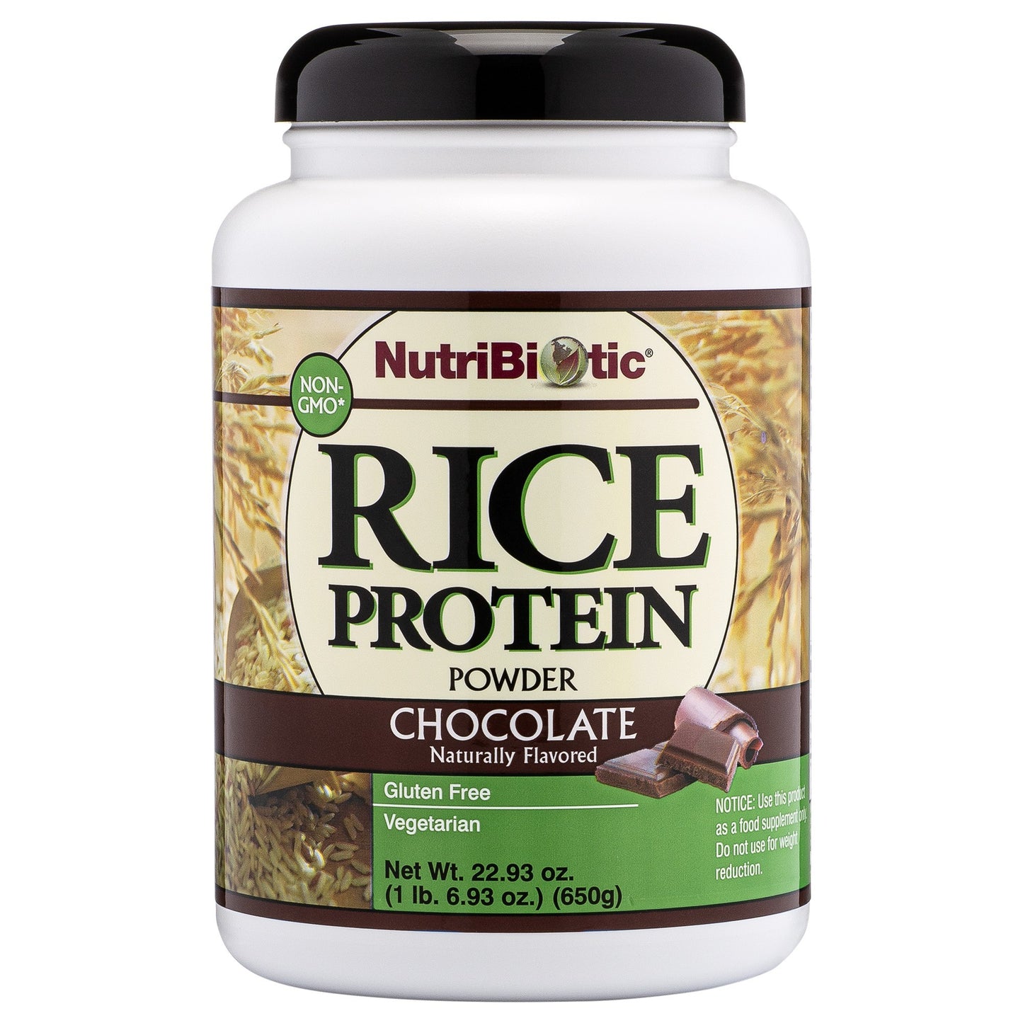 NUTRIBIOTIC    Rice Protein (choc.), 650g