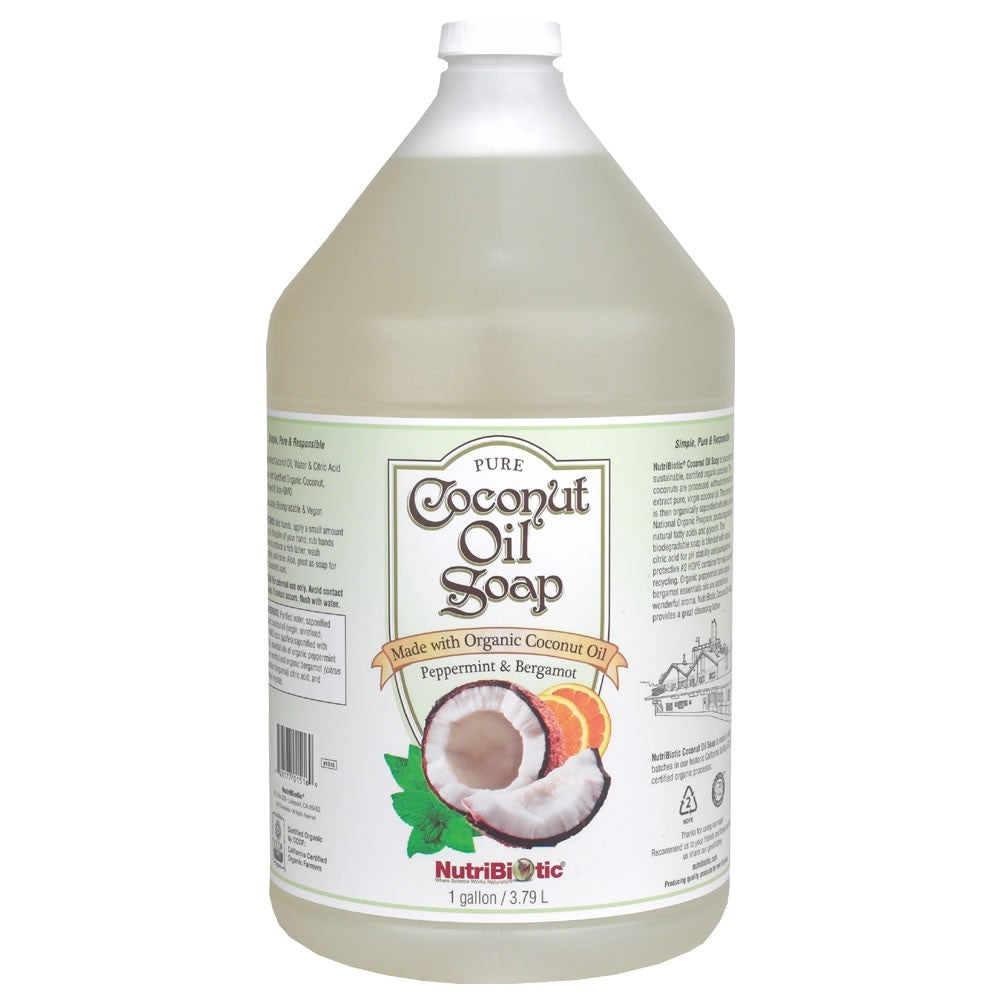 NUTRIBIOTIC    Coconut Soap Peppermint & Bergamot 1 GAL.
