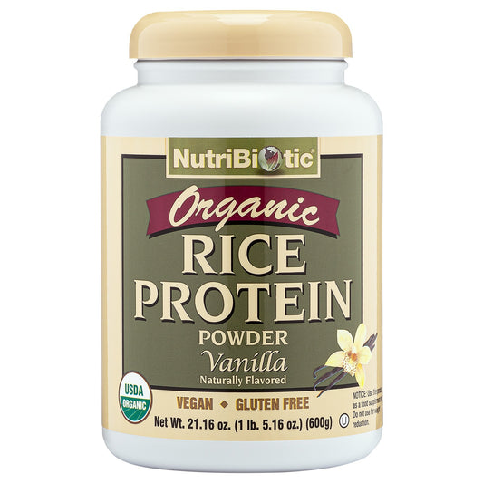 NUTRIBIOTIC    Rice Protein Organic (vanil), 600g