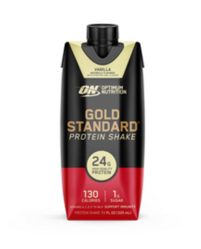 OMAHA PROTEIN POPCORN   GOLD STANDARD PROTEIN SHAKE RTD   11oz - 12/case   VANILLA