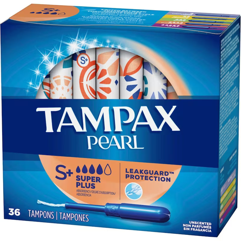 TAMPAX PEARL PLASTIC APPL SUPER PLUS UNSCENTED 36