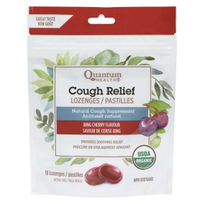 Quantum   Organic Cough Relief Bing Cherry 18ct