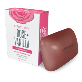 Schmidt's Naturals   Rose + Vanilla Bar Soap 142g