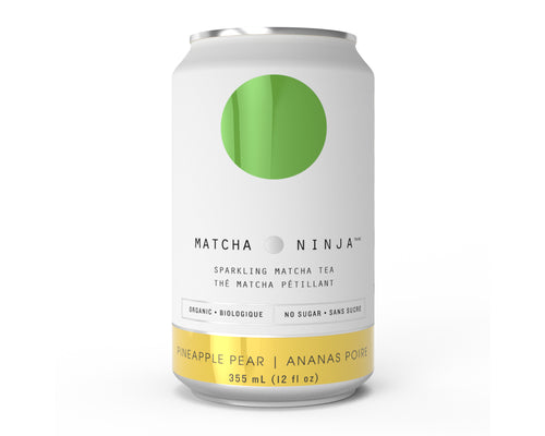 Matcha Ninja Sparkling Soda Pineapple Pear 355 mL