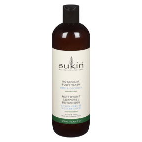 SUKIN_BOTANICAL BODY WASH - LIME & COCONUT_500 mL