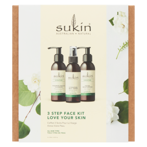 SUKIN_3 STEP FACE KIT - LOVE YOUR SKIN_3/125 ML
