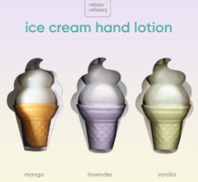 Rebels Refinery   Ice Cream Hand Lotion Gift Set 3pk