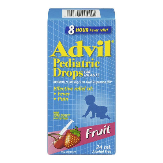 ADVIL           PEDIATRIC DROPS      FRUITS          24ML