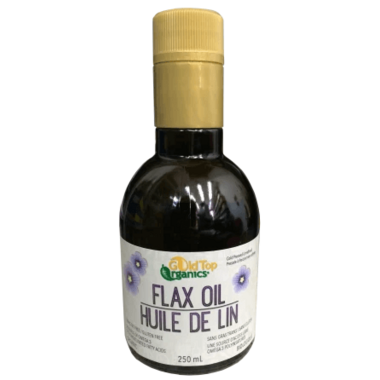 GOLD TOP -    Flax Seed Oil, Cold Pressed, Unrefined   250ml