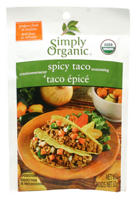 SIMPLY ORGANIC     Spicy Taco Seasoning Mix, Organic (sachets)    32g