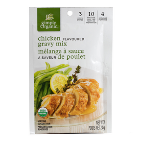 SIMPLY ORGANIC     Gravy Mix, Roasted Chicken, Organic (sachets)    24g