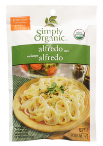 SIMPLY ORGANIC      Seasoning Mix, Italian Alfredo Sauce, Organic (sachets)    42g