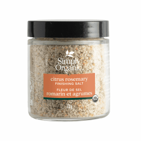 SIMPLY ORGANIC  -  Citrus Rosemary Finishing Salt, Organic (glass bottle) (vegan)    62g