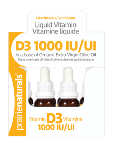 Prairie Naturals Health Products Inc. - Vitamin D3 1000 IU Tray 12 x 15ml