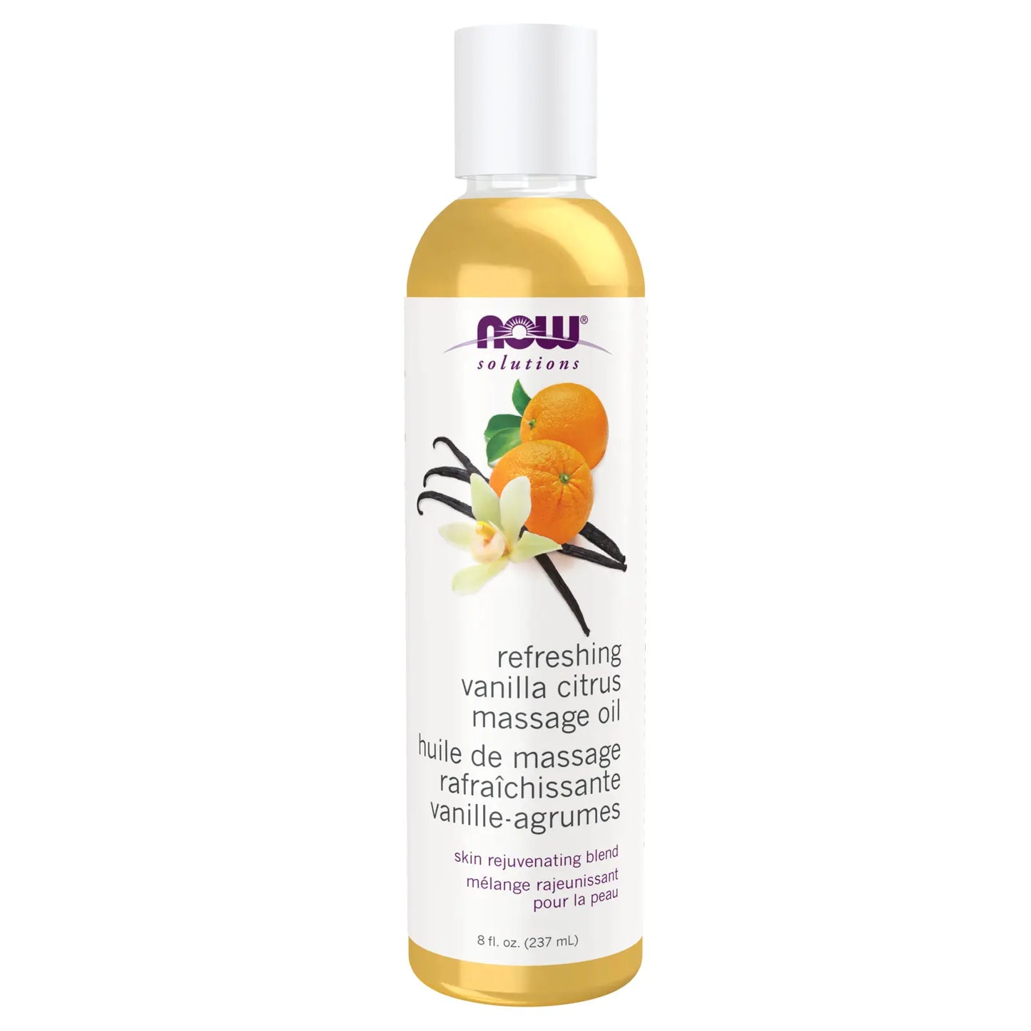 NOW    Vanilla Citrus Massage Oil 237mL