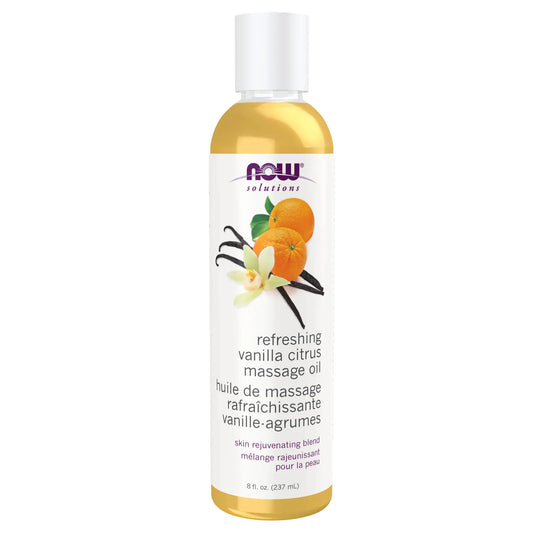NOW    Vanilla Citrus Massage Oil 237mL