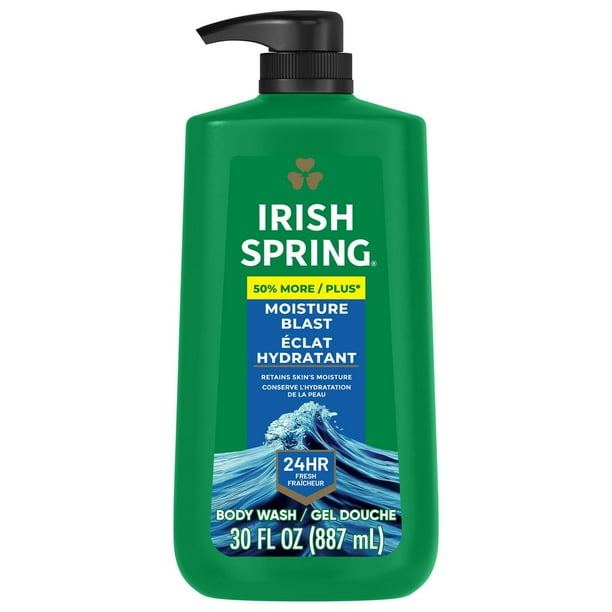 IRISH SPRING BODY WASH MOISTURE BLAST PUMP 887ML