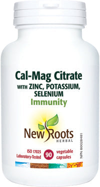 NEW ROOTS    Cal-Mag Citrate With Zinc, Potassium, Selenium    90 capsules