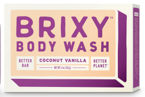 BRIXY   Body Wash Bar - Coconut Vanilla 113g