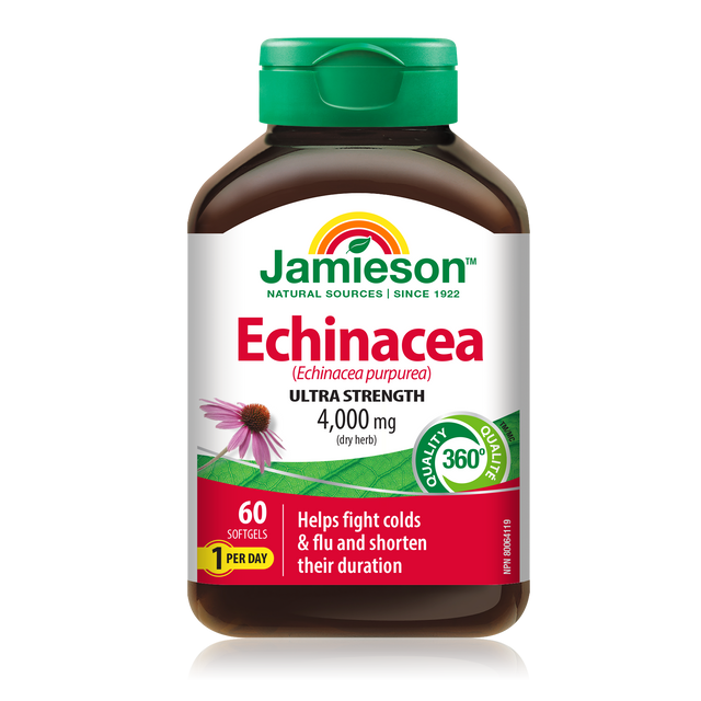 Jamieson    JMS Max Potency Echinacea 4000mg 60's    60Softgels