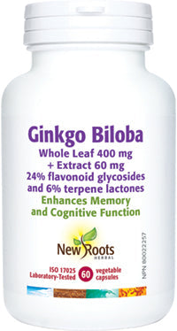 NEW ROOTS    Ginkgo Biloba      60 capsules