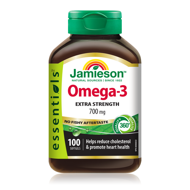 Jamieson    JMS NFA Extra Strength Omega-3 700mg 100's    100Softgels
