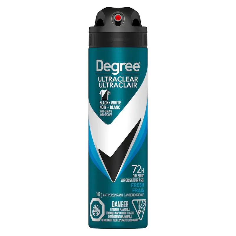 DEGREE ANTIPERSPIRANT BLACK/WHITE WHITE FRESH 107G