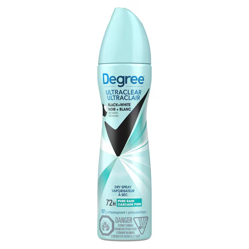 DEGREE ANTIPERSPIRANT BLACK/WHITE PURE RAIN 107G