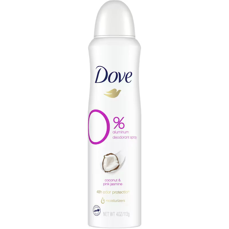 DOVE 0% DEODORANT COCONUT&PINK JASMINE 113G